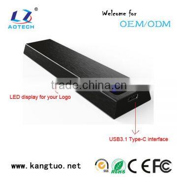 OEM Super speed 10Gbps USB3.1 NGFF enclosure