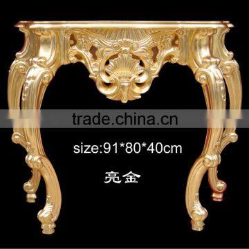 PU gold table furniture for home decoration