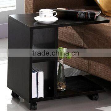 Wooden Modern Coffee Table With Wheel photo-5