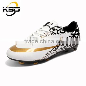 2016 popular fashion sports PU + Rubber comfortable wear men's football shoes