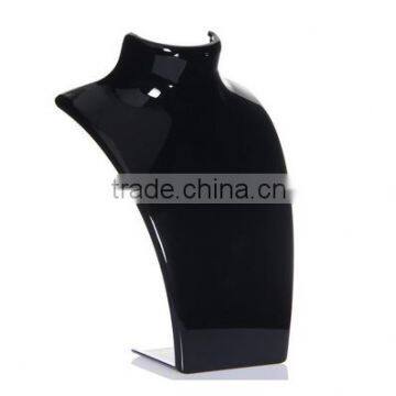 Acrylic Necklaces Earrings Display Jewelry Showcase Holder Organizer Stand Black(NE-B-0176) photo-2