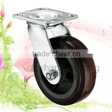 6 Inch PVC Wheel Hardware Swivel Caster Wheel For Trolley