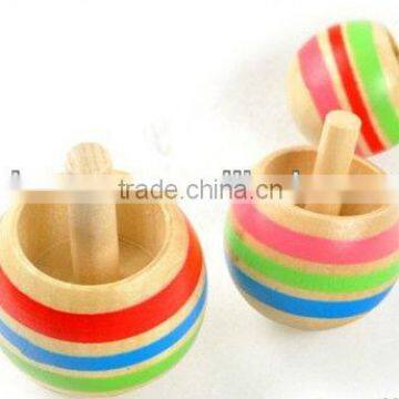 2013 hot sale educational wooden toy for kids, funny spinning top, gyro,3pcs