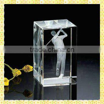 Personalized 3D Crystal Laser Engraved For Business Souvenir