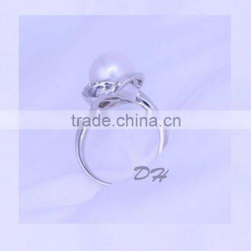 Fashion Jewelry 925 Silver Original Pearl Ring Wholesale photo-5