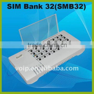 32 ports gsm remote SIM Card Server control by pc