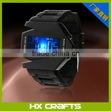 New arrival products silicone colors digital LED watch design your own wristbands water resistant men led watch