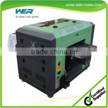 Hot-selling A3 WER EP2000T direct t-shirt printing machine, a3 t-shirt printing machine