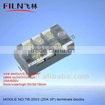 small terminal block TB-2503 25A 3P