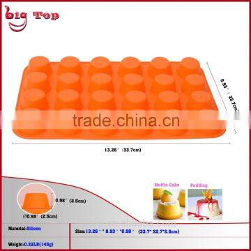 BT0001 Round Shape Cake Moulds Silicone Bakeware Mini Brownies Cake Mo