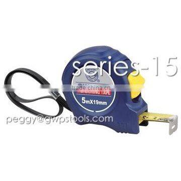 measuring tape with two stop button