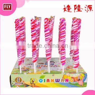 Strawberry Giant Long Shaped Big Bom Lollipop