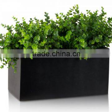 durable huge modern unglazed black outside pot planter