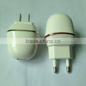 milk white USB car charger