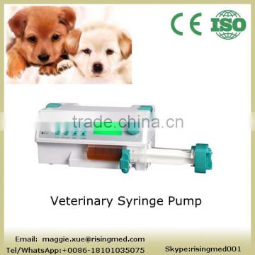 CE ISO FDA approved Portable Veterinary Syringe Pump vet for KVO with injection pump animal use in clinic hospital