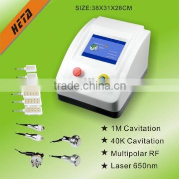 H-1005B Multi-polar RF & 1MHz Cavitation Ultrasonic Liposuction Slimming Machine Rf Cavitation Machine