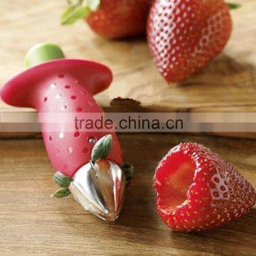 Multifunction Stainless Food Strawberry Huller Fruit Kitchen Slicer photo-4