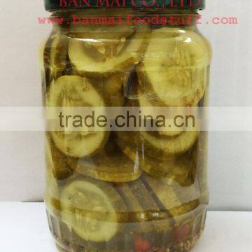 Pickled Sliced Cucumber in Glass Jar/tin
