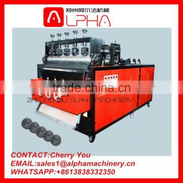 High efficiency machine stainless steel scourer/ mesh scourer making machine