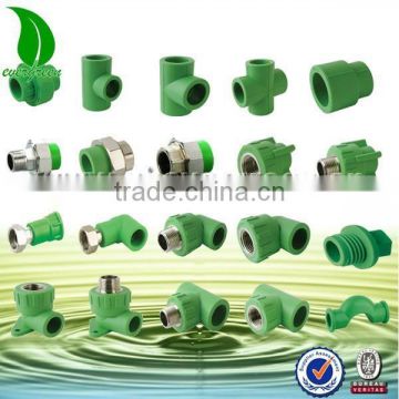 Different type and colors water PPR pipe and fittings