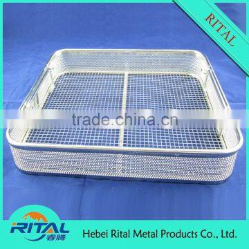 stainless steel medical sterilizing basket