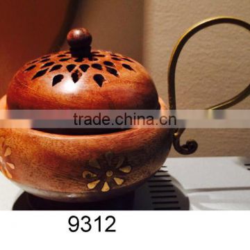 Manufacturer of Round Model Incense Burner With Handle - 9312