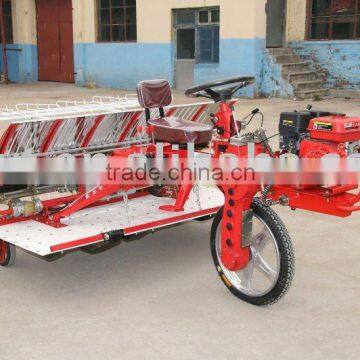 Riding type rice seedling transplanter