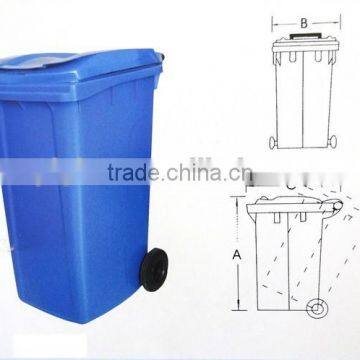 240L Plastic Trash Bin With Wheel photo-3