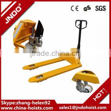 china hand pallet truck of workshop trolley and manual high lift pallet truck