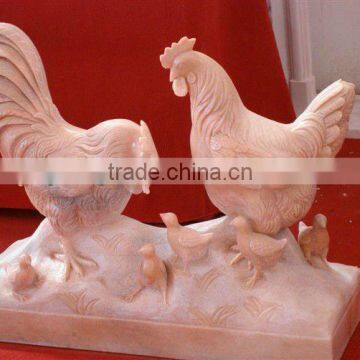 Indoor Marble Chicken Carving