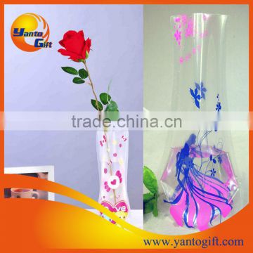 Beautiful foldable pvc vase