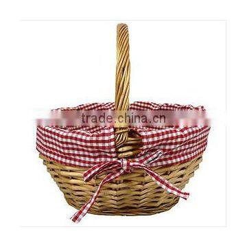 Wholesale Wicker Baskets with Lining and Handles