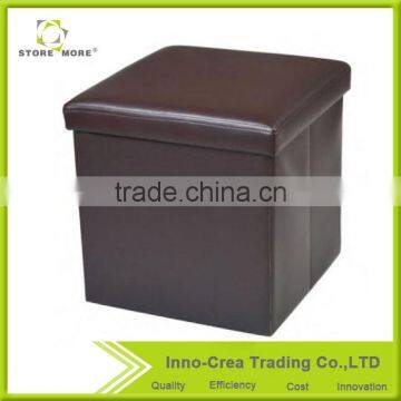 Store More Promotional Unique White Pu Home Goods Ottoman photo-3