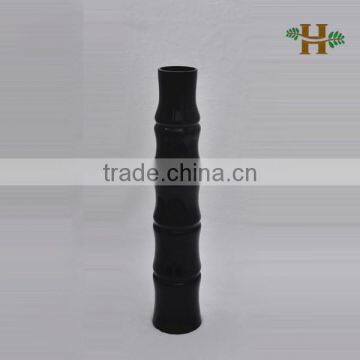 Bamboo shaped cylinder glass vase, handblown colored glassware for wedding table use