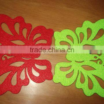 butterfly felt coaster for cups cushion from factory directly supply