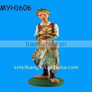2011 new fashion polyresin Cinderella souvenir doll