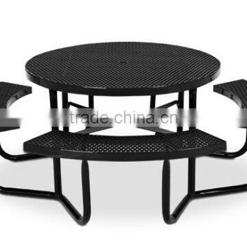 Attractive Garden Furniture Wrought Iron Dining Table With Chairs photo-3