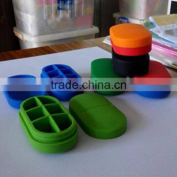 Eco-friendly Medical Convenient Seven Campartment Silicone Pill Case for Promotion photo-6
