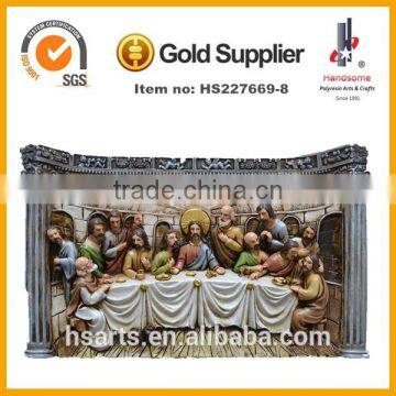 18 Inch PolyResin Clock 3d Last Supper Wall Art Hanging Decoration photo-2