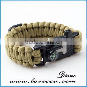 Military Color Emergency Survival 550 Paracord Braided Bracelet Manufacturer photo-3
