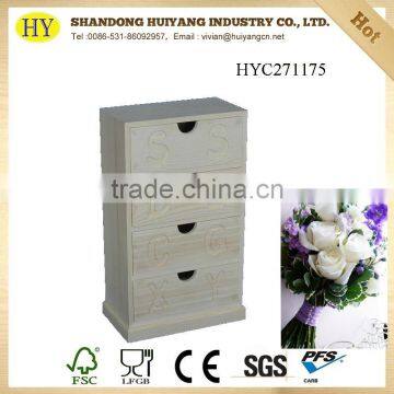 wooden cabinet desktop makeup storage organizer