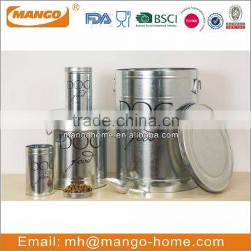 Galvanized Steel Dog Pet Food Canister photo-4