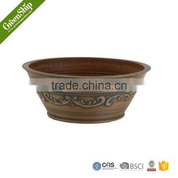 Round Coloful Hotel Decorative Large Tree Planter Pot
