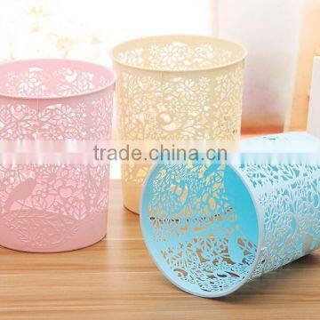 Houseware Fashion hollowed-out plastic garbage bin/rubbish bin/Waste Bin