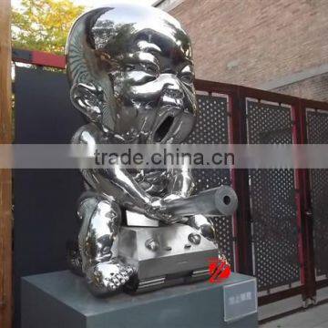 Metal mirror finish art sculpltures