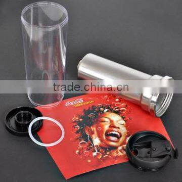 with customized removable paper double wall stainless steel tumbler