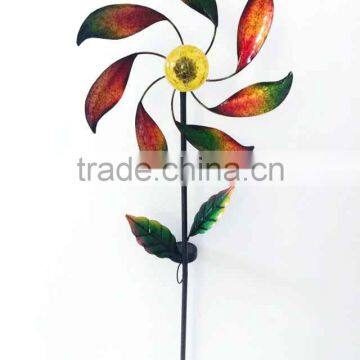 Latest Design for Solar Power Metal Wind Spinner Garden Decoration Solar Stake photo-5