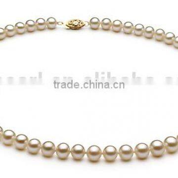 White 6-7mm AA Quality Freshwater Pearl Jewelry Set photo-3
