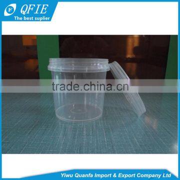 Wholesale 1 Litre Empty Transparent and White Plastic Buckets With Lip photo-6