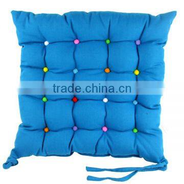 Cushion 100% Cotton With Filling Solid Color With Colorful Dots photo-3